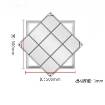 撼顿 不锈钢隐形井盖方形 500*500*50*3mm