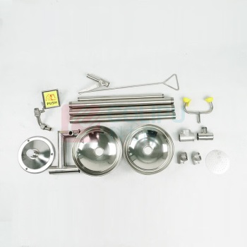 赫思迪格 304不锈钢双口喷淋洗眼器 HGJ-232