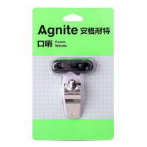 安格耐特 Agnite 不锈钢口哨 F1306 口哨尺寸:48*20mm 挂绳长度:51cm (银色)