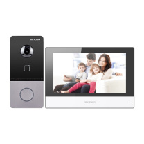 海康威视 HIKVISION 可视对讲门禁系统无线电子门铃视频通话控制开门别墅楼宇对讲门禁系统 一拖一套装