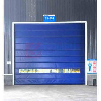晶事达 PVC快速堆积门 10000×12000mm 门帘厚0.92mm 门体结构抗风 圆管1.2寸*1.5mm厚,方管40*40*1.5mm厚 格兰德电机 功率1.5KW4.0kw 含红外光电保护开关一对