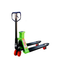 优程 手动电子秤叉车 YC-01150550 载重2吨 叉长1150mm宽550mm (绿色)