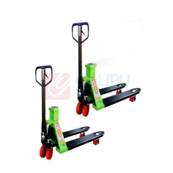 优程 手动电子秤叉车 YC-01150550 载重2吨 叉长1150mm宽550mm (绿色)
