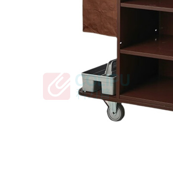 海亚森 HAIYASEN TK-9523 140*46*112cm A款布草车保洁车加厚长短布袋5寸静音轮 手推平板车 (计价单位:辆) 棕色