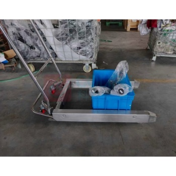 庆丰 304不锈钢搬运车 SXG-600 600*1020mm (白色) 载重250kg,适用宽度31-51cm