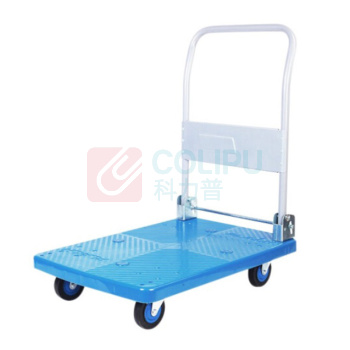 连和 固定式手推车 PLA150Y 720*490MM 铁支架天然橡胶轮 承重150KG 固定扶手