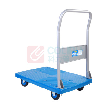 连和 固定式手推车 PLA150Y 720*490MM 铁支架天然橡胶轮 承重150KG 固定扶手