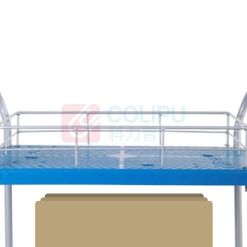 连和 双层护栏双把手超静手推车 PLA150Y-T2-HL2-D 720*480*910MM 铁支架天然橡胶轮(承重150kg)