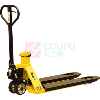 虎力 2500Kg 电子称重型手动液压搬运车(不打印加宽) HPW25L 托利多传感器及仪表精度+/-1Kg in 2000Kg