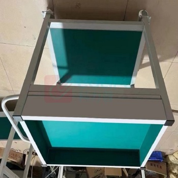 辽誉 工作台推车 LY-0500-0600-1000 长600MM 宽500MM 高1000MM 整体支架 30*30*1.0MM 厚铁方通 表面喷白漆 脚底配4个3寸平板脚轮,2个定向,2个万向带刹