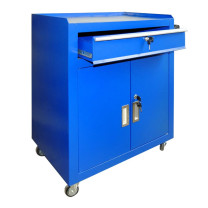 元汗 单抽移动工具柜推车 KC-C-008 有轮630*400*720 1mm加厚一斗抽屉式带锁矮柜 定制