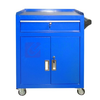 元汗 单抽移动工具柜推车 KC-C-008 有轮630*400*720 1mm加厚一斗抽屉式带锁矮柜 定制