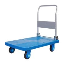 连和 折叠平板手推车载重600斤90*60cm5寸超静橡胶轮+尼龙支架 PLA300-DX