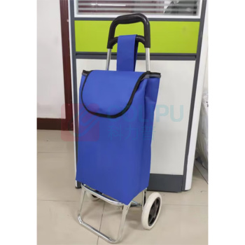 军敏特 手拉车 购物车 可折叠 小号直把 (红、蓝随机发货)