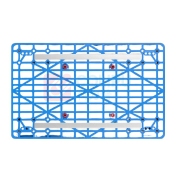 壹栈式搭档 静音平板车折叠便携厨房手推车带刹车 90*60cm 承重800斤 (蓝色)