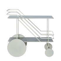 福萨隆 餐车 75*80*40cm 2层金属 (白色)