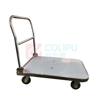 罗德力 201不锈钢手推车 120*65cm 8寸轮 500KG