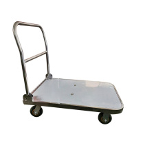 罗德力 201不锈钢手推车 120*65cm 8寸轮 500KG