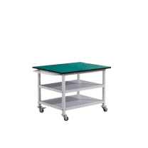 MDNG 防静电移动操作台手推工具车 600*600*750mm 三层带轮