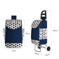 新越昌晖 买菜手拉车 F51035 经济2轮-低音款 蓝波点 36L
