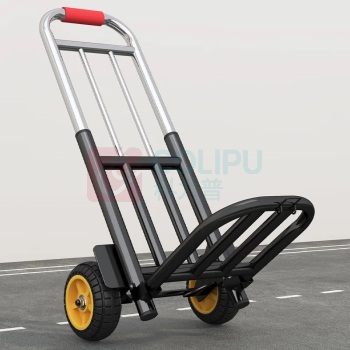 晶事达 手拉车便携行李小拉杆车 400×495×1150×25mm 带铁板托盘