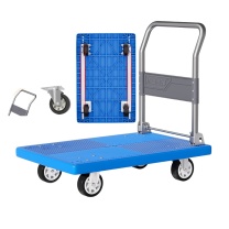新越昌晖 平板小推车 90*60cm 承重600斤 PVC轮 D22006-1