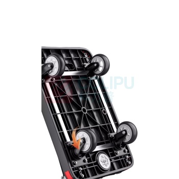 德力西 DELIXI 小推车仓库搬运平板车家用便携折叠手推车 90*60*88cm 5寸TPR静音耐磨轮 刹车轮-安全承重800斤