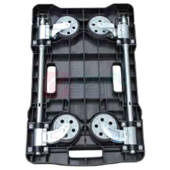 虎力 150Kg 可折叠塑料小推车 TR150 货铲长X宽:250X320MM配实心橡胶轮胎