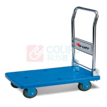 虎力 300Kg 2层塑料推车(每层承重150Kg 双手把) PG302 带轴承静音 910X600mm