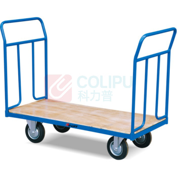 虎力 300KG 双手把木质平板推车 PW600B 台面尺寸1200X700mm