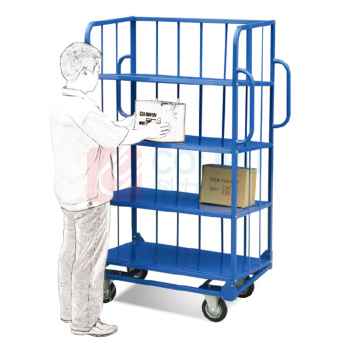 虎力 500kg三层小推车 CG50B 610×915mm配125X50 PU脚轮 带刹车