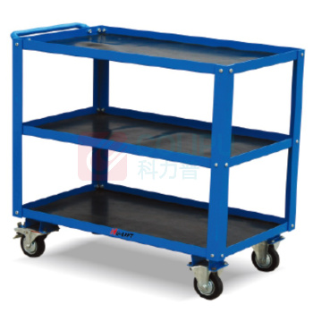 虎力 200Kg 三层钢制工具推车 CV20B 台面尺寸900X500mm