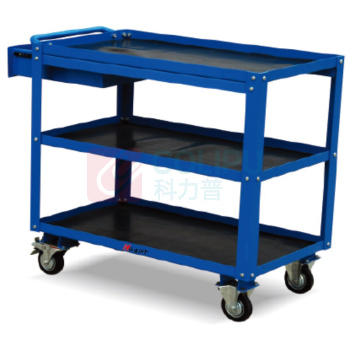 虎力 200Kg 三层钢制工具推车 CV20B 台面尺寸900X500mm