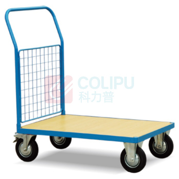 虎力 500Kg G型围栏推车 CZ50G 台面1000×700台面高度270mm 橡胶轮(两个万向轮+两个固定轮 Φ200×45带刹车)