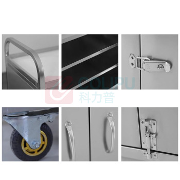 海麦斯 订制不锈钢推车工具车器械柜材料柜送餐车 HMS017 1000mm*600mm*900mm 