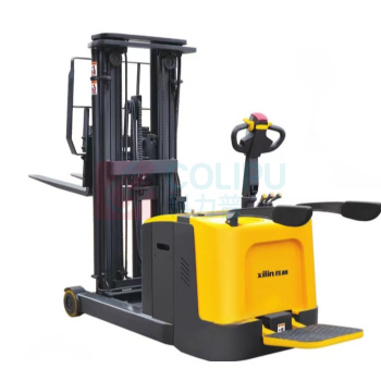 西林 门架前移式电动堆垛车 CQD15R 站驾 载重1.5T 起升高度1280mm 电磁制动 货又前移650mm 货叉35/100/1070mm 24V/270V