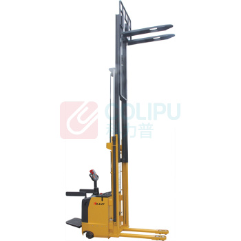 虎力 1500Kg 带电子转向全电动堆高车 BK1545E 固定钢板货叉560*1150mm(三级门架) 最大高度4.5m货叉560X1150mm带踏板扶手