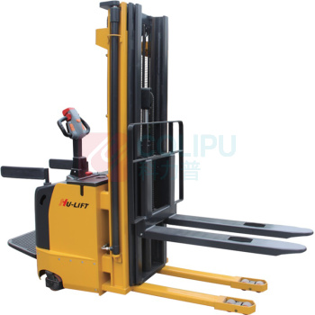 虎力 1500Kg 带电子转向全电动堆高车 BK1545E 固定钢板货叉560*1150mm(三级门架) 最大高度4.5m货叉560X1150mm带踏板扶手