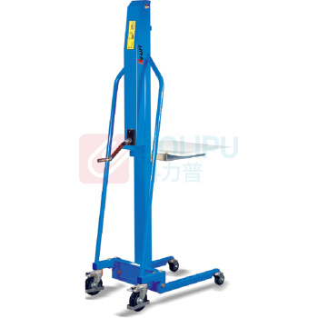 虎力 100KG电动工位车,升高高度130-1700mm E100A 台面600X470mm载荷中心250mm,免维护电池,12AH/24V 带充电器,PU轮带刹车,RAL5017蓝色