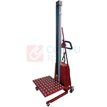 虎力 100KG电动工位车 YE100 升高高度130-1700mm台面605X475mm 免维护电池2X12V12AH带充电器PU轮带刹车