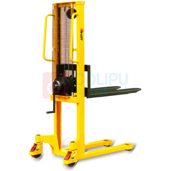 虎力 1000Kg 手摇堆高车(固定货叉) WS100 90-1500mm货叉宽度540*1150mm
