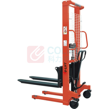 虎力 1500kg手动堆高车 PC1516 提升高度90-1600mm货叉长度1150mm 单货叉宽度160mm货叉可调外宽320-850mm尼龙轮