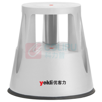 优客力 YOKLI 塑料脚凳 RL150塑料 承重150KG塑料脚凳,凳面高度425(人站上工作时高度为420)顶部直径280mm,底部直径430mm,灰色 (灰色)