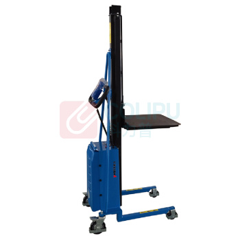 优客力 YOKLI 电动工位车 E250B 载重250KG电动工位车,台面尺寸605*475mm,起升高度135-1800mm,配钢质平台板 (蓝色)