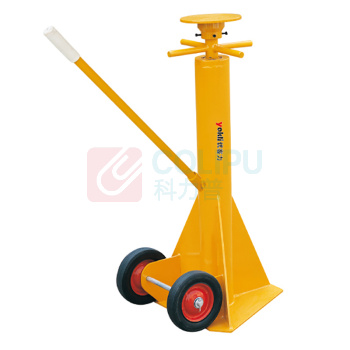 优客力 YOKLI 卡车千斤顶 TJ50C 36吨(静载)/18吨(动载) 卡车装卸稳定器(卡车顶), 适用于45”-57“宽度卡车, 顶面直径8” (黄色)
