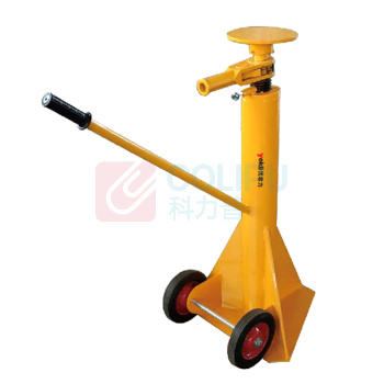 优客力 YOKLI 卡车千斤顶 TJ70 22.7吨(静载) 卡车装卸稳定器(卡车顶), 直柄操动, 适用于44”-51“宽度卡车, 顶面(长X宽):5”X5" (黄色)
