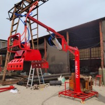 欧力拓 助力机械臂 DB704010 带移动式底盘;带三个按钮的平抓立放 搬运25kg 抓头开口长70cm*宽40cm*高10cm 机械臂升高3米,机械臂臂长4米