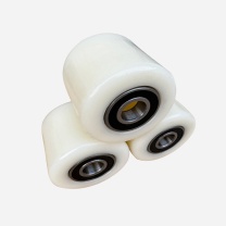 罗德力 叉车轮子配件尼龙小轮 74*70mm 含精密轴承