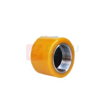 合力 双撑轮 HL-80*80-47 外径80MM 长80MM 孔径47MM (姜黄色) 材质:聚氨指