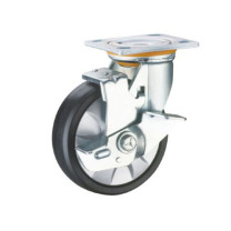 合力 万向脚轮 200mm*50mm 内孔带套φ13 带刹车 